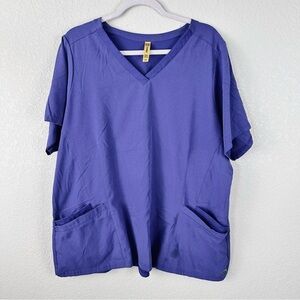 Wink purple scrub top size 2x